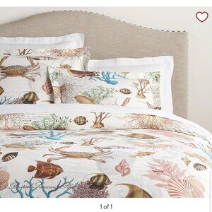 Pottery Barn Coastal Organic King Duvet